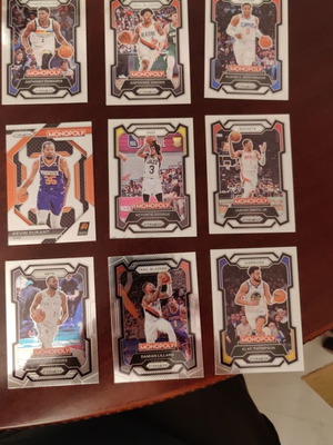 Κάρτες Monopoly Prizm NBA 23-24 σαν καινούργιες, 9 τεμάχια