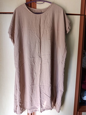 Women's dress linen-like beige one size new