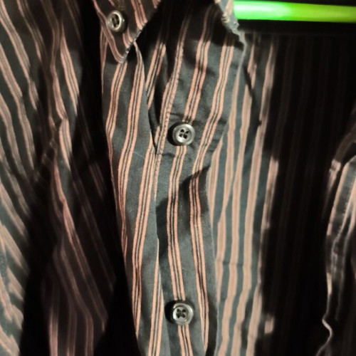 Ascot Sport striped shirt XL like new, black and brown