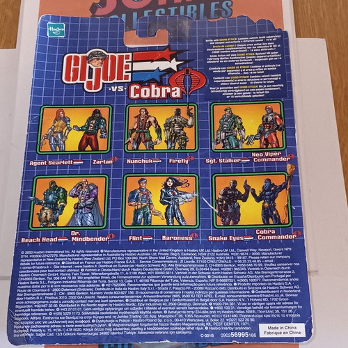 GI Joe Valor vs Venom Scarlett vs Zartan 2003 sealed figures