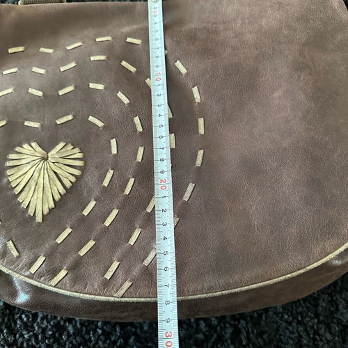 Moschino crossbody bag brown like new, leather
