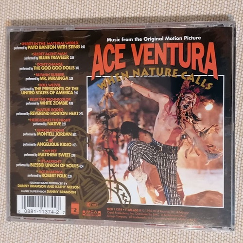 Ace Ventura When Nature Calls Original Motion Picture Soundtrack CD like new