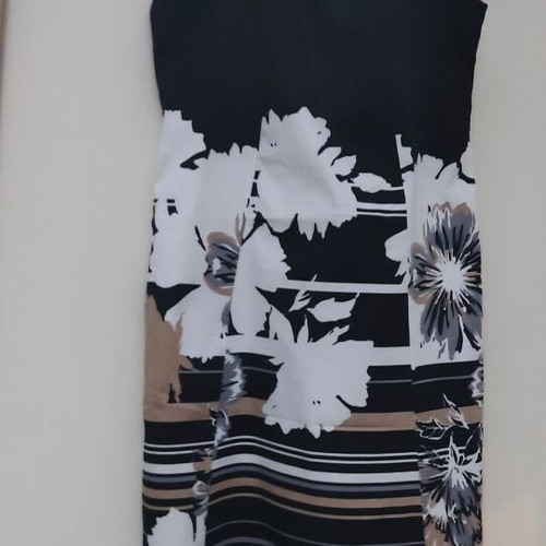 Summer dress like new, black and beige, size M 38 10