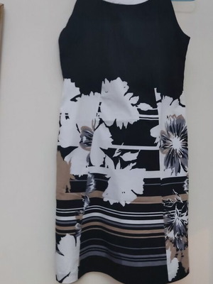 Summer dress like new, black and beige, size M 38 10