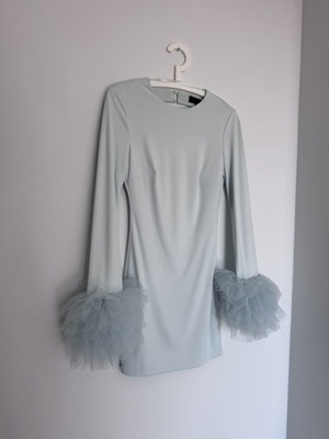 Zara mini dress turquoise XS like new