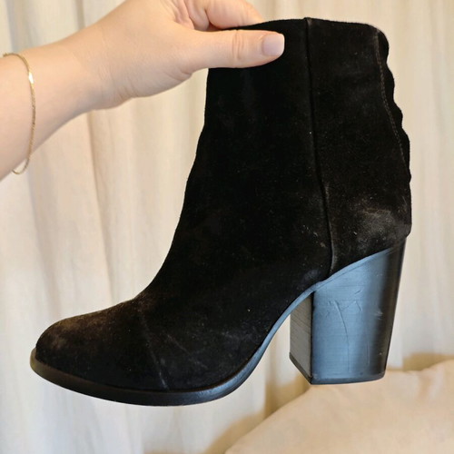 RAG & BONE leather ankle boots used, black