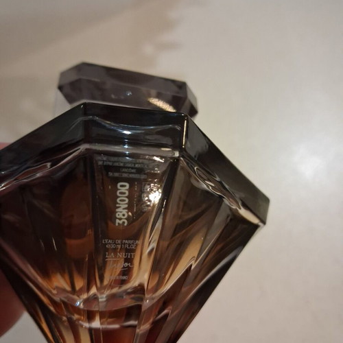 La Nuit Tresor 30 ml perfume, missing a small amount