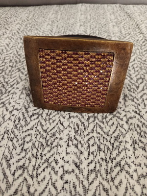 Women's leather belt new, dark brown, size 110 cm