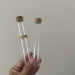 Glass test tubes like new, set of two