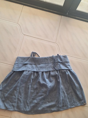 Toi&Moi Sleeveless Top with Straps denim look size S like new