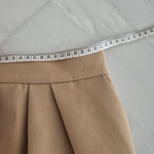 Maje mini skirt size S like new, beige, viscose balloon effect