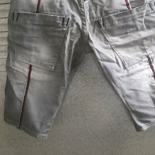 Shorts Takeshy Kuroshawa καινούργιο, βαμβακερό, γκρι, χειροποίητο, μέγεθος 37