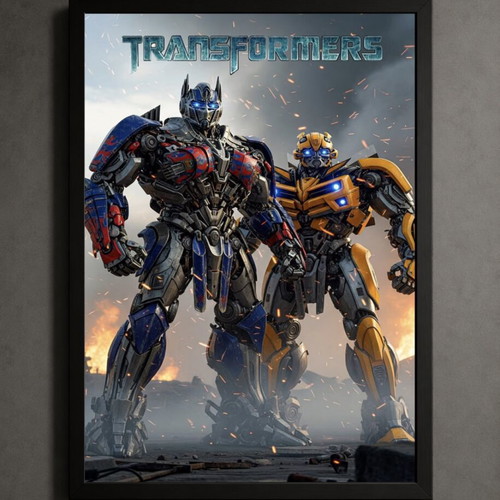 Transformers framed art print 30x40cm