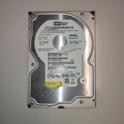 Western Digital 160GB SATA used