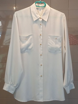 White shirt Nicol No.XL used, 100% polyester