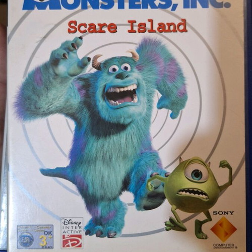 Disney Pixar Monsters, Inc. Scare Island game for Sony PlayStation 2 like new