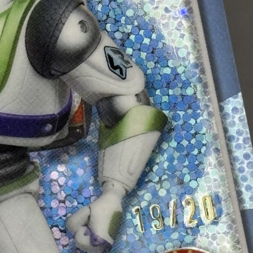 Buzz Lightyear Disney silver holo foil card new