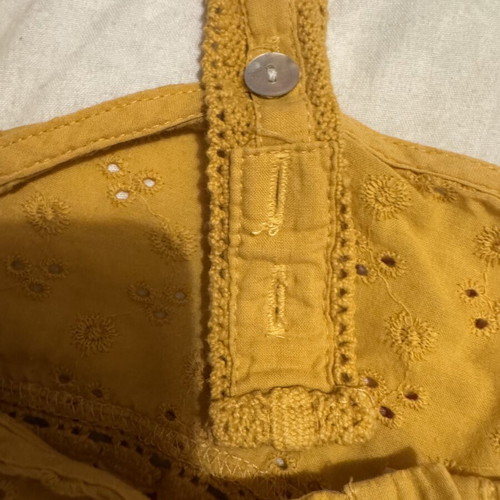 Attrattivo crop top like new, yellow and orange, adjustable size L