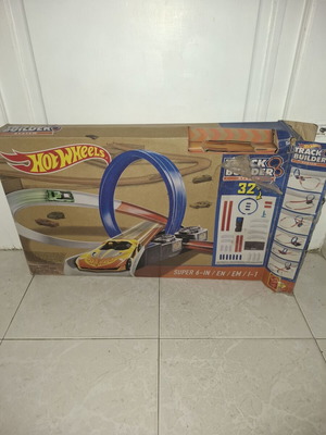 Hot Wheels Track Builder System Super 6-in-1 μηχανοκίνητη πίστα αγώνων