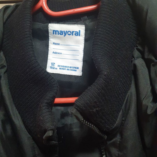 Mayoral kids jacket used, black, size 146 cm