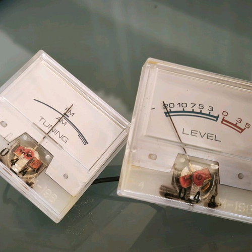Vintage analog meters like new, set of 3 for hi-fi DIY