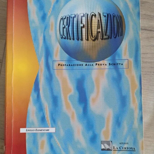 Certificazioni book used, in Italian