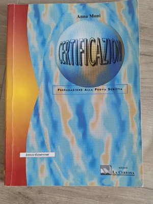 Certificazioni book used, in Italian