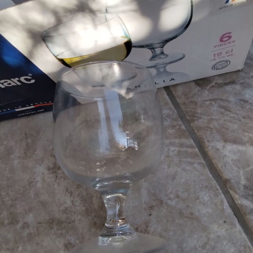 Luminarc pack of 6 wine water glasses new