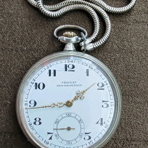 Doxa Anti-magnetique pocket watch used, men's