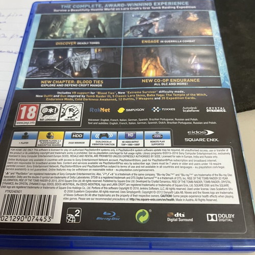 Tomb Raider 20 Year Celebration PS4 game