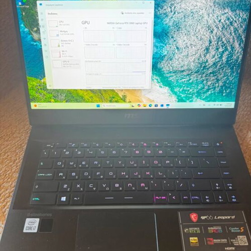 MSI GP66 Leopard gaming laptop RTX 3060, 16GB RAM, 1TB SSD