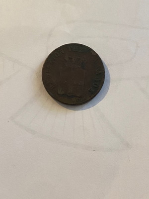 Othon 1851 10 Lepta used coin