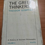 The Greek Thinkers τετρατομο έργο μεταχειρισμένο στα αγγλικά