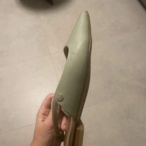 Vizzano leather flats new, with anti-slip sole, mint color