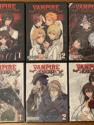 Vampire Knight DVD Full Series with Manga Sampler in Like New Condition