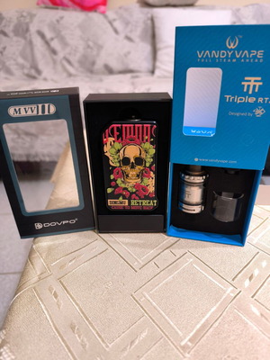 Mod Dovpo και Vandy Vape Triple RTA σαν καινούργιο με μπαταρίες