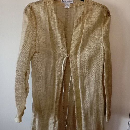 Summer jacket linen with gold thread like new, size S