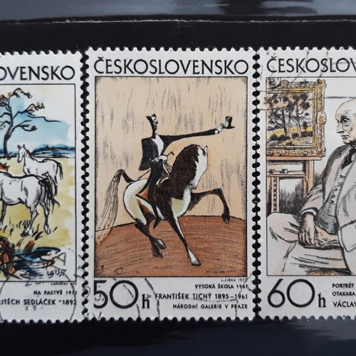 Czechoslovakia 1972 Paintings stamps new set of 3