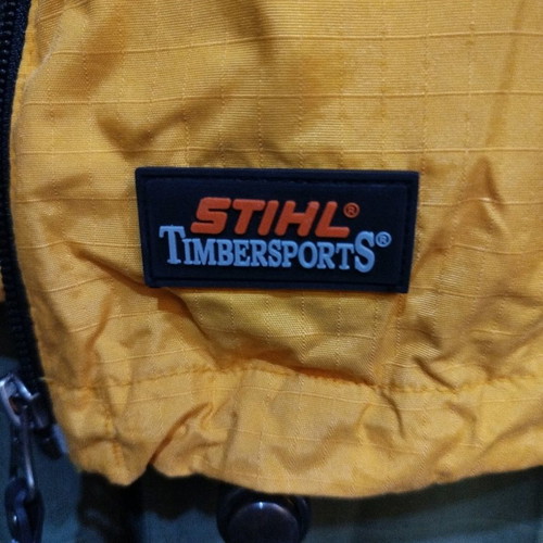 Jacket used with hood, size 134 cm, yellow