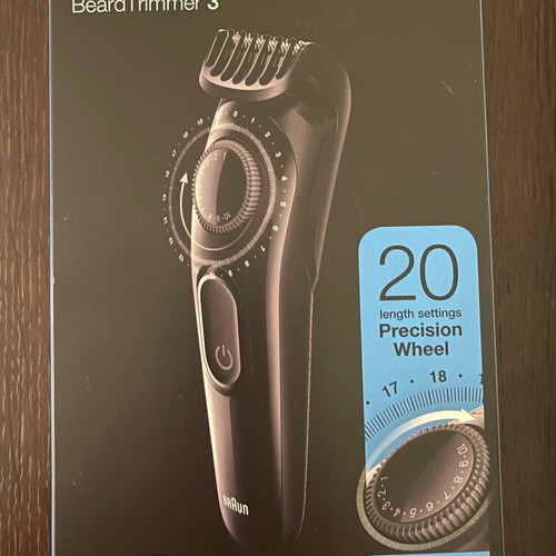 Braun Beard Trimmer 3 rechargeable hair clipper BT3222-Black new
