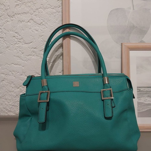 KEM shoulder bag new light petrol with silver details