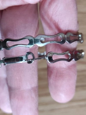 Hoop earrings used, large with design