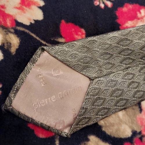 Pierre Cardin tie used, green