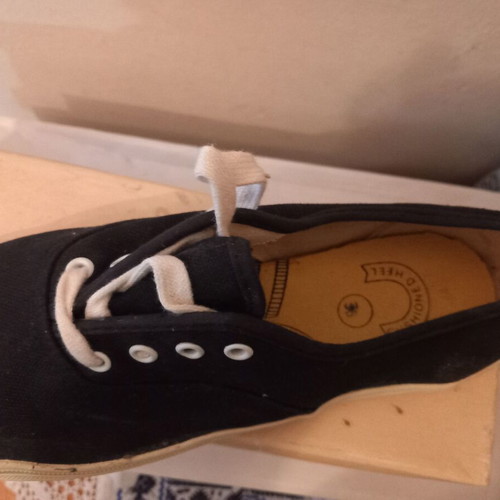 Blue canvas shoes size 36