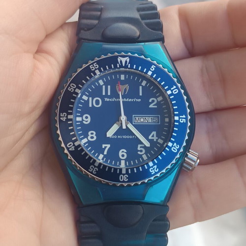 TechnoMarine Apnea G2 diving watch, complete set