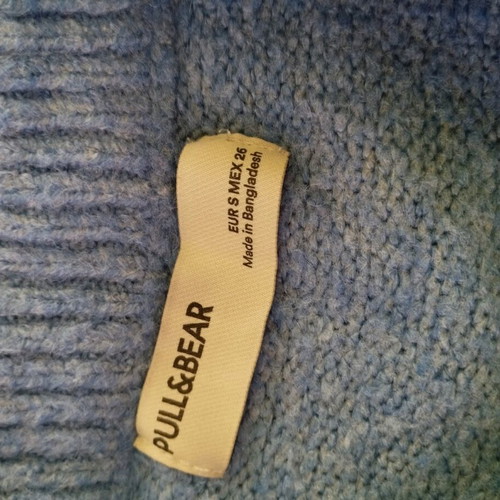 Pull & Bear blue sweater used, size S