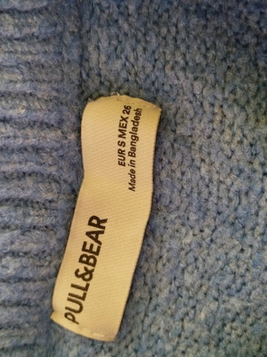 Pull & Bear blue sweater used, size S