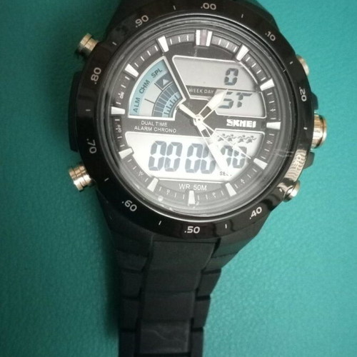 Skmei watch new, men's, black