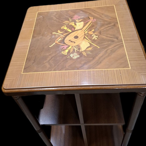 Wooden book furniture with wheels like new