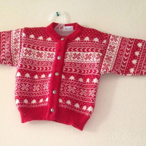 Vintage Jacadi baby wool cardigan used